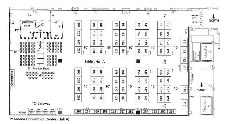 Pasadena Convention Center Floorplan - 5/19/2024